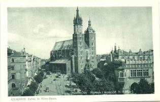 Kraków, Rynek i kosciol N. R. Marji / square, church