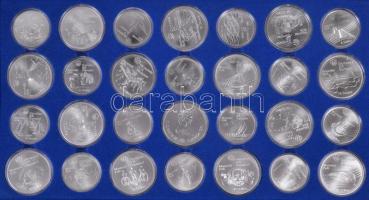 Kanada 1973-1976. A teljes Montreali Olimpiára kiadott 28db-os 5$ Ag (14xklf) + 10$ Ag (14xklf) szet...