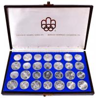 Kanada 1973-1976. A teljes Montreali Olimpiára kiadott 28db-os 5$ Ag (14xklf) + 10$ Ag (14xklf) szet...