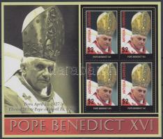 XVI. Benedek pápa kisív, Pope Benedict XVI. minisheet