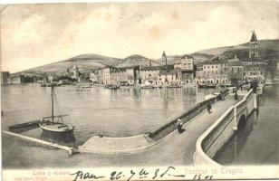 Trogir, Luka s obalom / port (EK)