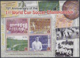 Uruguay Labdarúgó világbajnokságának 75. évfordulója kisív, 75th Anniversary of Uruguay Football World Cup mini sheet