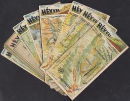 50 db (14 klf) HÉV térképes számolócédula