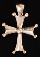 Ezüst (Ag) kereszt, jelzett, 9,9 g / Silver cross, 9,9 g