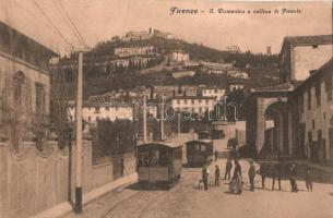 Firenze, San Domenico e collina di Fiesole / Fiesole hill, trams