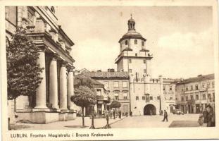 Lublin, Fronton Magistratu, Brama Krakowska / court, gate (EK)