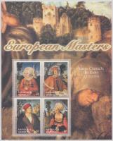 Lucas Cranach festmények kisív, Lucas Cranach paintings minisheet