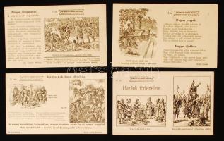 cca 1910 4 lap a Pataki-féle történelmi témákkal foglalkozó, képes iskolából