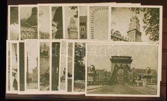 1965 Budapestet ábrázoló 18 db-os reklámcímke sorozat
