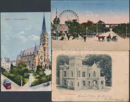 6 db RÉGI külföldi városképes lap; osztrák; Bécs, Mariazell, Graz / 6 old foreign town-view postcards; Austrian; Vienna, Mariazell, Graz