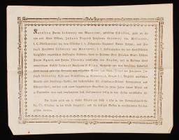 1811 báró Izdenczy József államtanácsos, író halotti értesítője