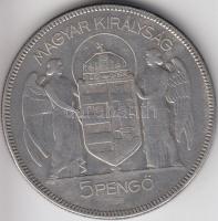 1930. 5P Ag "Horthy-jobbra" T:3
Adamo P8