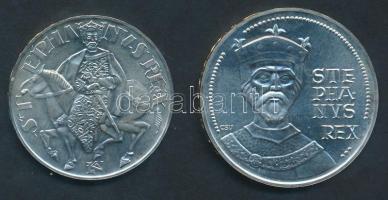 1972. 50Ft Ag + 100Ft Ag "Szt.István" pár T:BU