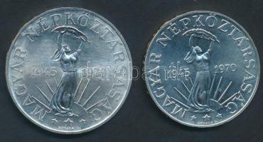 1970. 50Ft Ag + 100Ft "Felszabadulás" pár T:BU