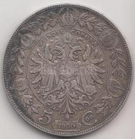 Ausztria 1900. 5K Ag T:2-,3 Austria 1900. 5 Corona Ag C:VF,F
