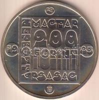 1985. 200Ft Ag "Természetvédelem-vidra" T:BU