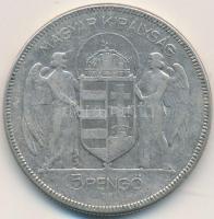 1930. 5P Ag "Horthy-jobbra" T:3 Adamo P8