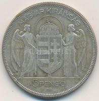 1930. 5P Ag "Horthy-jobbra" T:3 Adamo P8