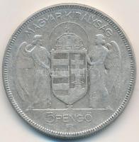 1930. 5P Ag "Horthy-jobbra" T:3 Adamo P8