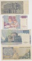 Olaszország 1969-1990. 1000L (3x) + 1973. 2000L + 1984. 10.000L T:III
Italy 1969-1990. 1000 Lire (3x...