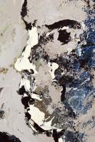 Csorba Simon László (1943-): Anya a fiával I. Vegyes technika, farost, keretben, 61×41 cm