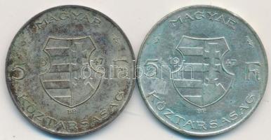 1947. 5Ft "Kossuth" (2x) T:2-,3