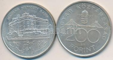 1993. 200Ft Ag "MNB" (2x) T:2,2-
Adamo F13