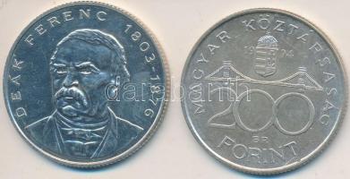1994. 200Ft Ag "Deák" (2x) T:2,2-
Adamo 13.1