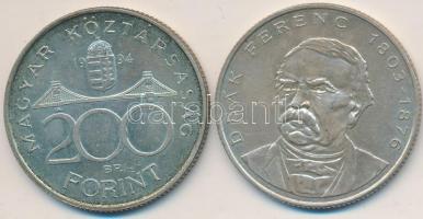 1994. 200Ft Ag "Deák" (2x) T:2,2-
Adamo 13.1