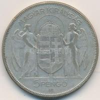 1930. 5P Ag "Horthy-jobbra" T:3 Adamo P8