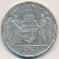 1930. 5P Ag "Horthy-jobbra" T:3 Adamo P8