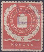 1915 Szekszárd városi illetékbélyeg 3K