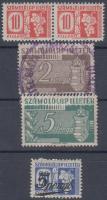 1944-1945 5 db számolólap illetékbélyeg
