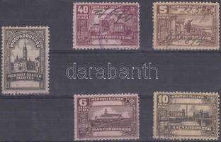 1931-1932 5 db Konzuli illetékbélyeg