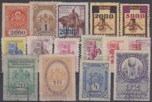 15 db Budapest Székesfővárosi illetékbélyeg