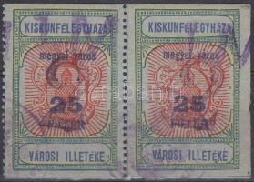 1945 Kiskunfélegyháza városi illetékbélyegpár