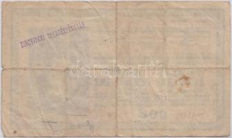 1918. 200K "A 2026" sima hátlappal, hátlapon "ZIRCVIDÉKI TAKARÉKPÉNZTÁR" felülbé...