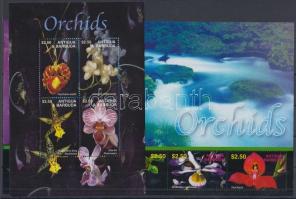 Orchideák kisív pár, Orchids minisheet pair