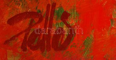 Pelles Róbert (1955-): Halászfalu. Olaj, vászon, jelzett, tanúsítvánnyal, 60×60 cm