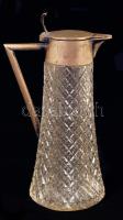 Ezüst (Ag.) fedeles mini karaffa, jelzett, hibátlan, m:15 cm