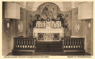 München Nymphenburg, Krankenanstalt, Kapelle im Franziskushaus / hospital, francis chapel