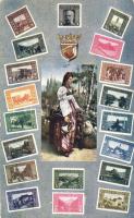 Set of stamps, Bosnia-Herzegowina, folklore