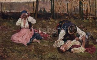 Bijace sie Parobki / Polish folklore, murder s: W. Wodzinowski