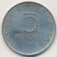 1948. 5Ft Ag "Petőfi" T:2,2- Adamo EM1