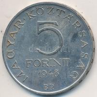 1948. 5Ft Ag "Petőfi" T:2,2- Adamo EM1