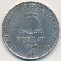 1948. 5Ft Ag "Petőfi" T:2,2- Adamo EM1