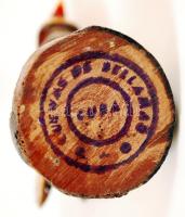 4 db fából faragott, festett egzotikus madár, pecséttel jelzettek