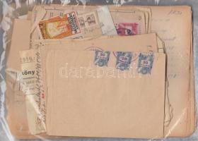 Vegyes okmánybélyeg tétel kb 1506 db ömlesztve + számlák