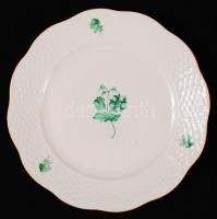 Herendi virág mintás étkészlet, kézzel festett, jelzett, hibátlan, összesen:25 db