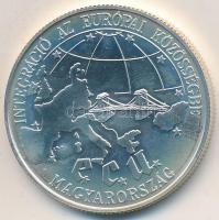 1993. 500Ft Ag "Integráció Az Eu-ba" eredeti "MNB" dísztokban, tanúsítvánnyal T:...